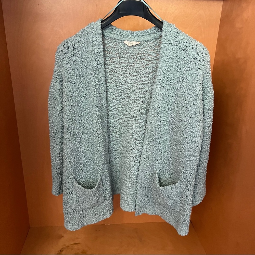 Pink Republic Women's Cozy Knit Sweater - Light Blue, Size extra large